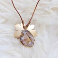 Long Druzy Geode Necklace